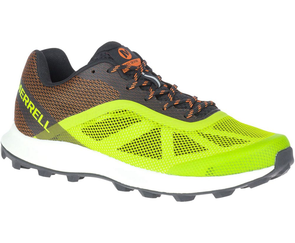 Buty Sportowe Merrell Męskie Zielone/Pomarańczowe - Mtl Skyfire - 823916-QSR